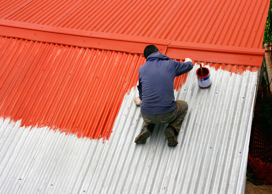 Malowanie metalowego dachu