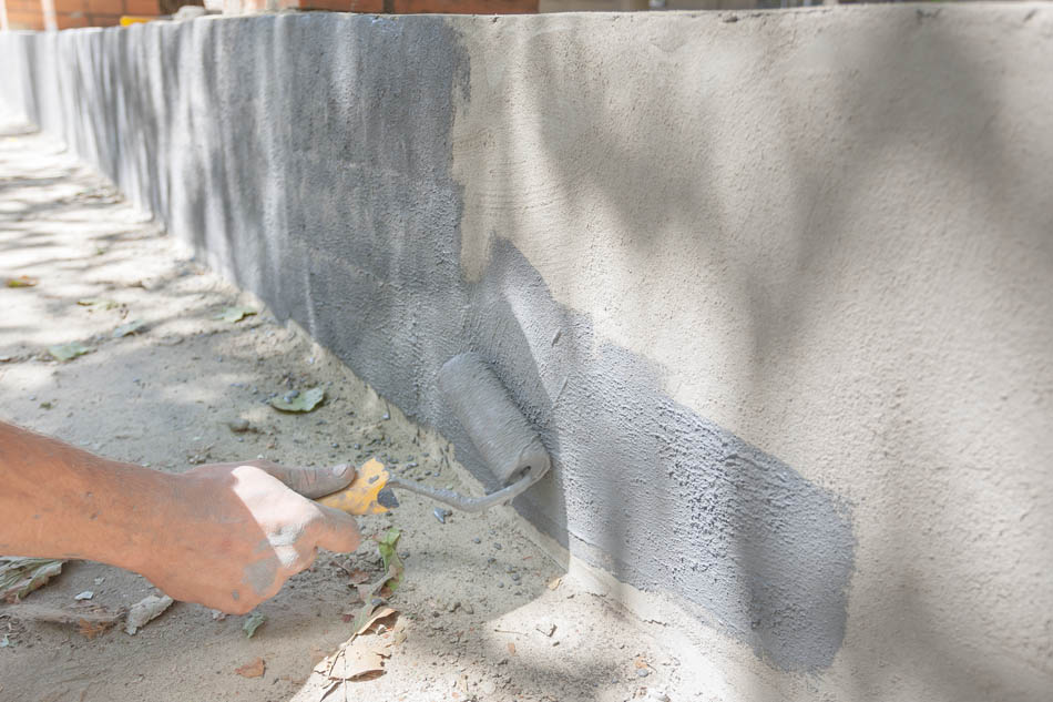 Malowanie betonu na szary kolor